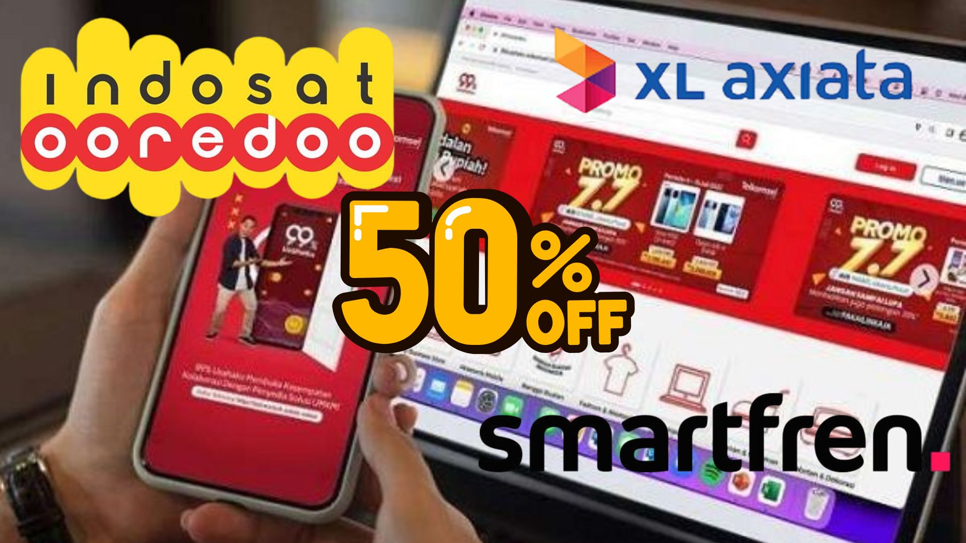 Diskon 50% Paket Telkomsel Indosat XL Smartfren Ramadan 2025