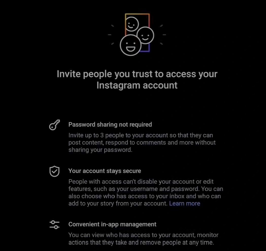 Instagram Shared Access