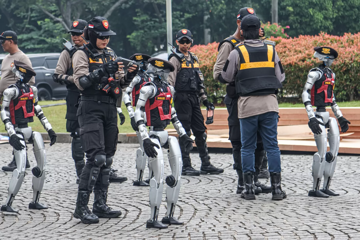 Kehadiran robot di Hari Bhayangkara 2025
