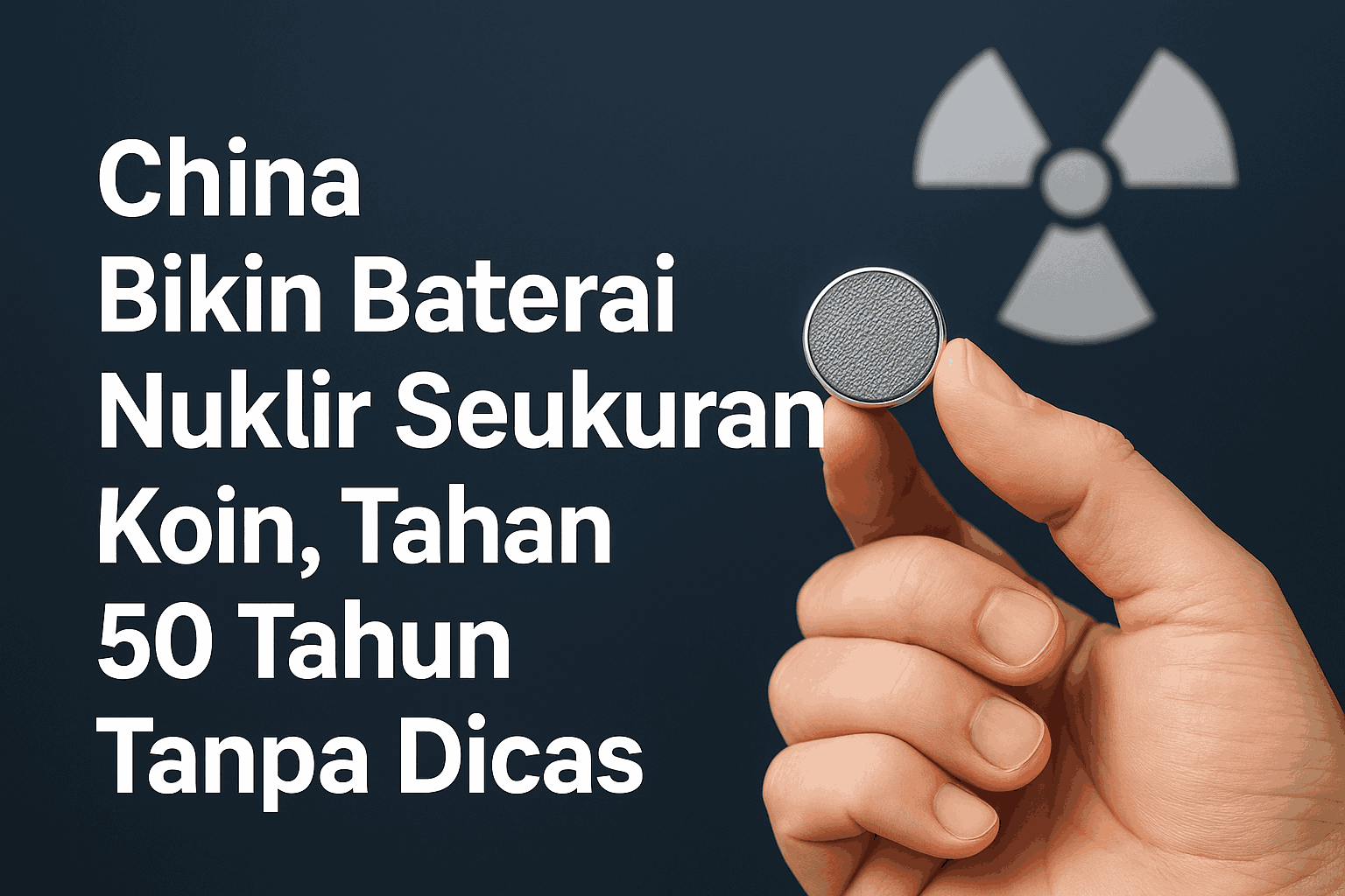 China Bikin Baterai Nuklir Seukuran Koin