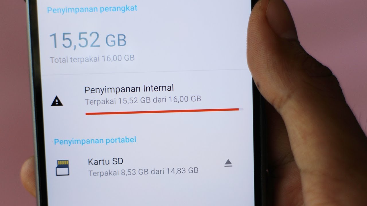 cara mengatasi Memori Hp penuh