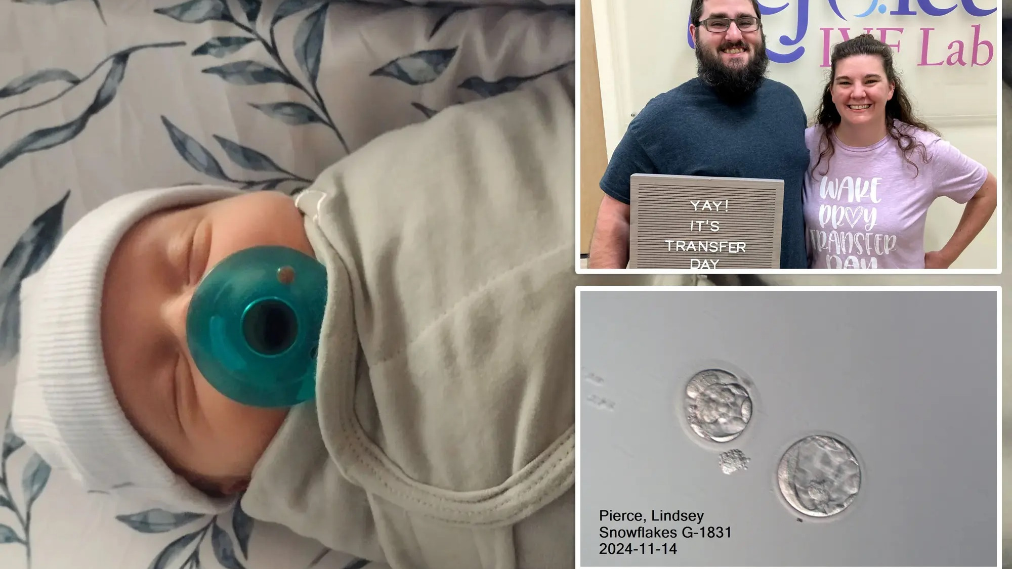 embrio beku 30 tahun, bayi lahir dari embrio lama, IVF 2025, keajaiban medis