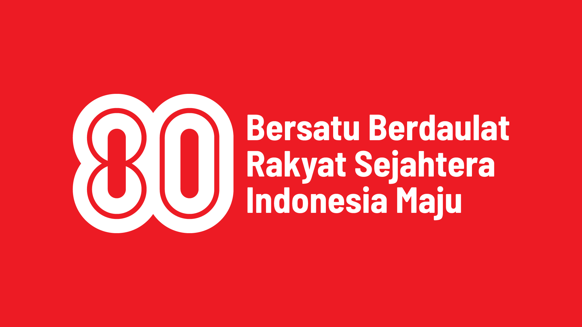 Logo HUT RI ke-80
