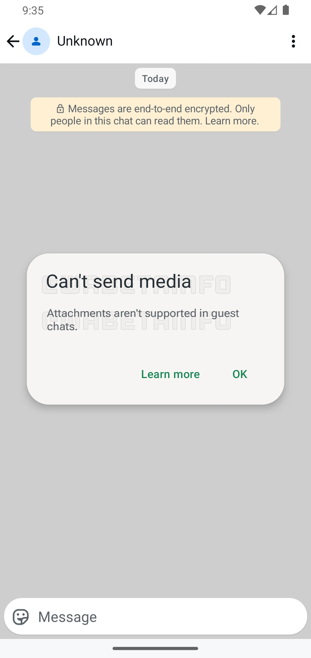 WhatsApp Guest Chats