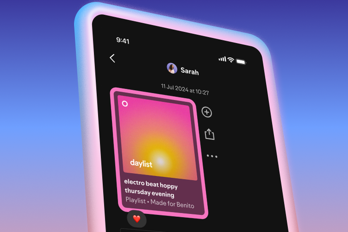 fitur message spotify