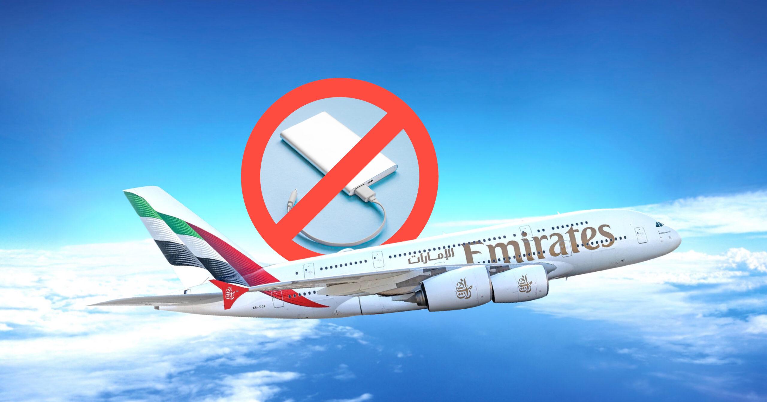 Emirates larang pakai powerbank