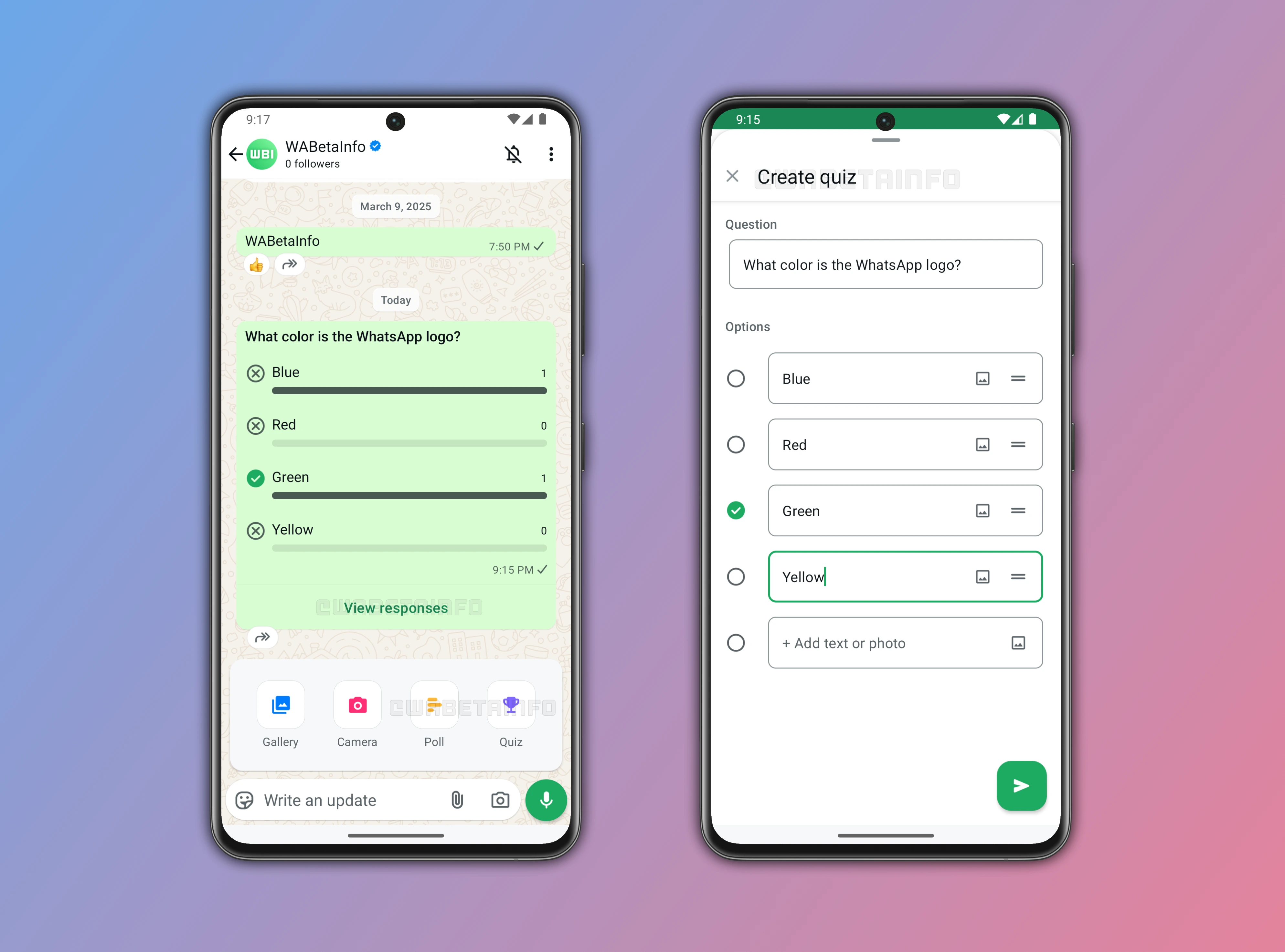 WhatsApp Channel Quiz