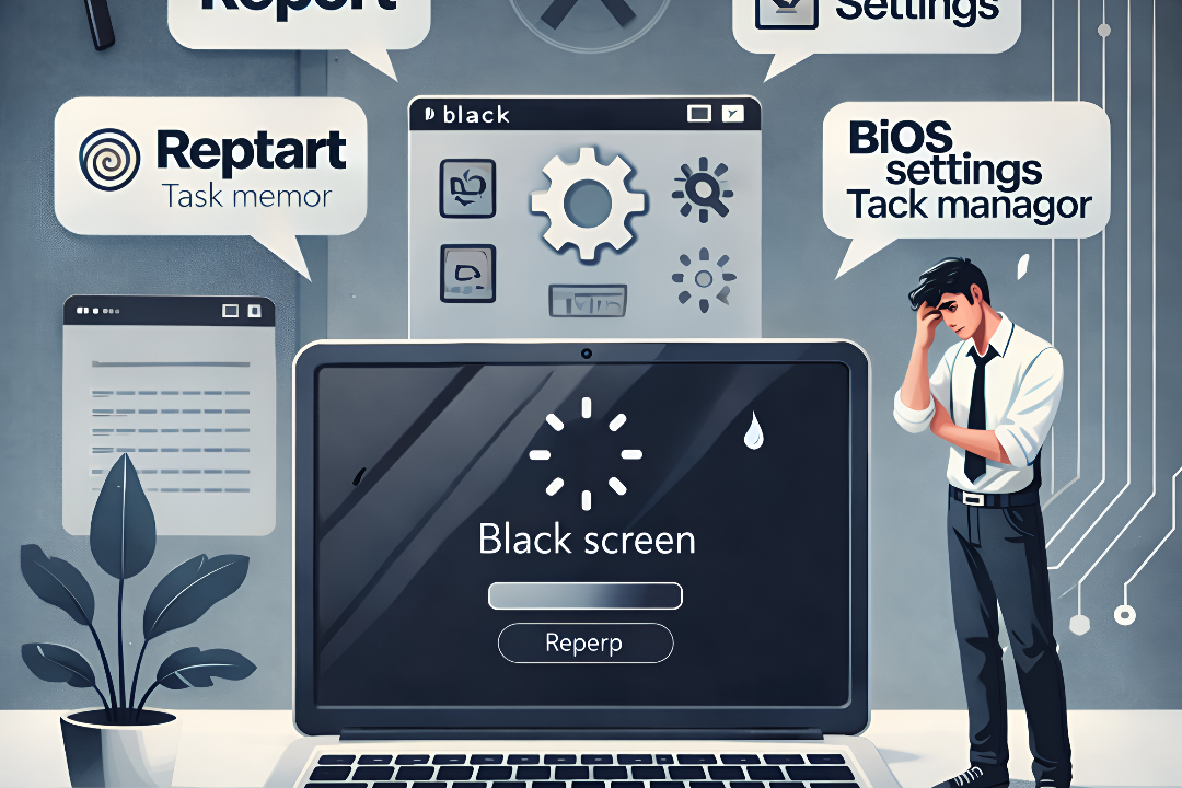 Mengatasi Black Screen Laptop