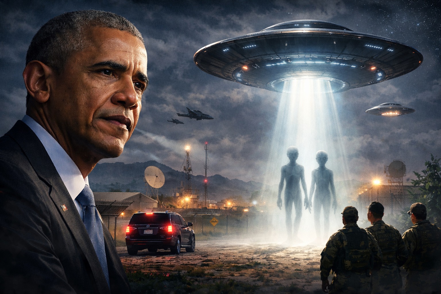 Barack Obama Alien Area 51