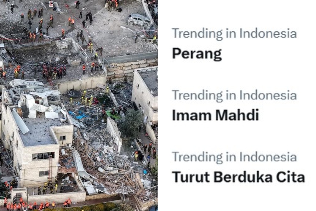 Imam Mahdi, Trending Topic, X Indonesia, Iran vs Israel, Donald Trump, Dajjal, Akhir Zaman, Isfahan, Viral X Indonesia, Google Trends Indonesia
