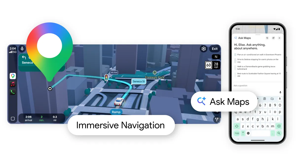 Google Maps AI Gemini, fitur Ask Maps, Immersive Navigation 3D, navigasi Google Maps, chatbot Gemini Maps