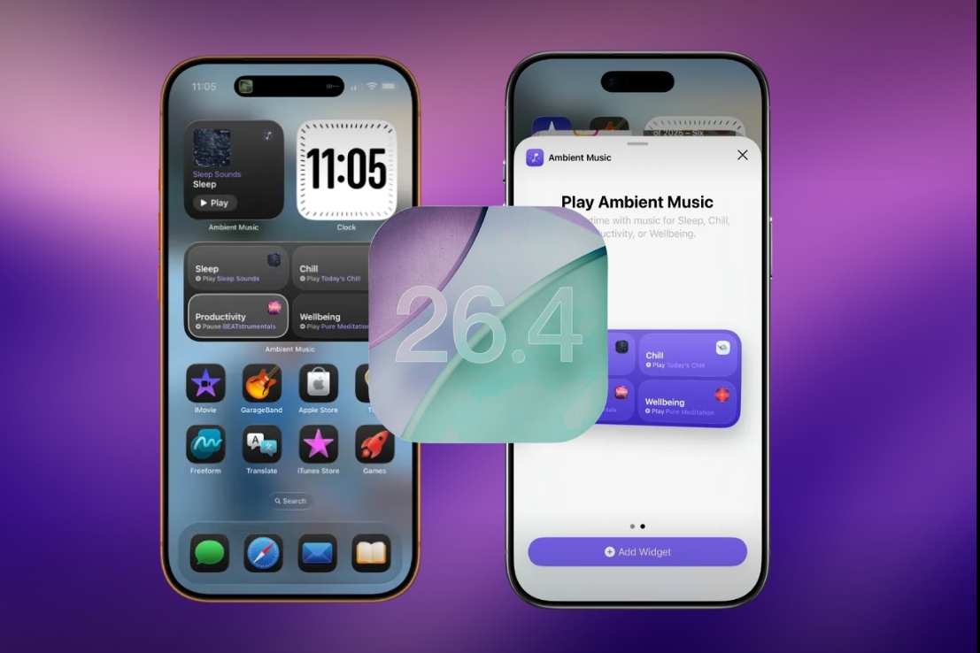 Update iOS 26.4 Indonesia, Fitur Baru iOS 26.4, Apple Music Playlist AI, Emoji Baru iOS 26.4, Cara Update iOS 26.4, Stolen Device Protection iPhone