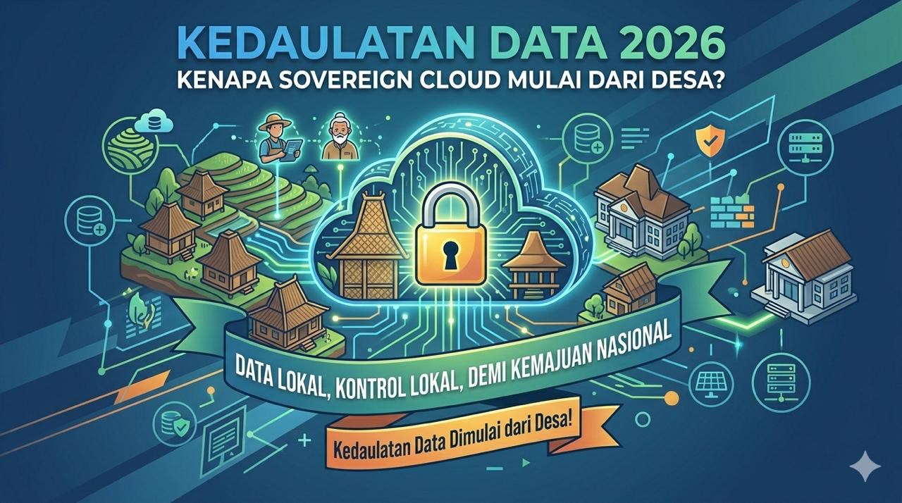 sovereign cloud Indonesia kedaulatan data dashboard desa