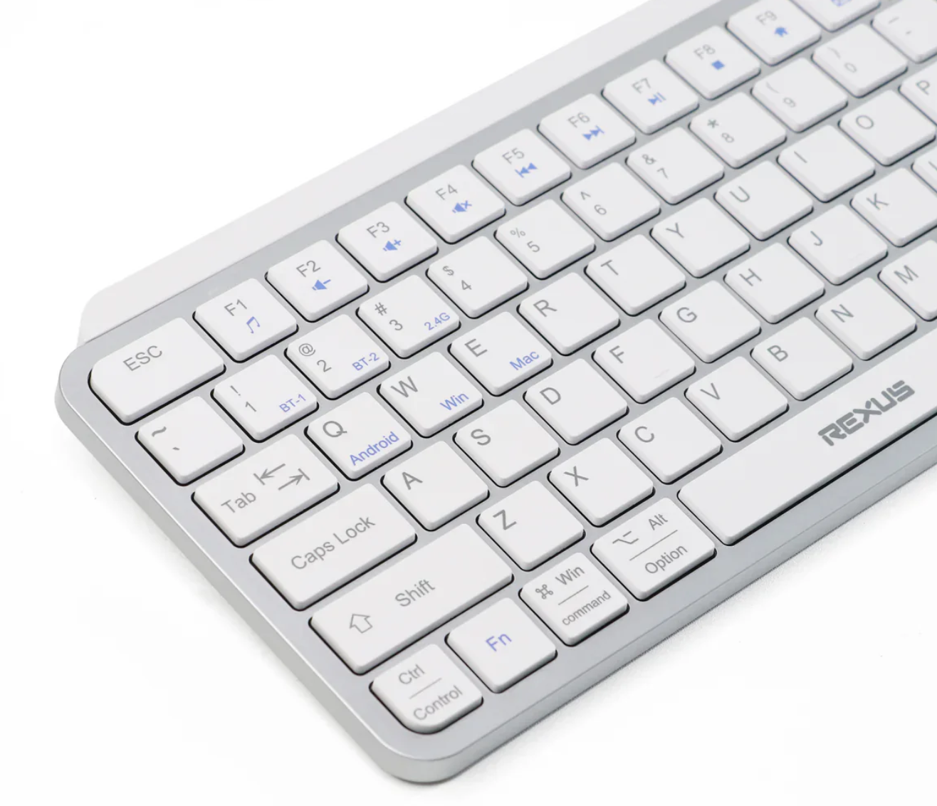 keyboard minimalis, Rexus Gen Z, silent membrane keyboard, meja kerja estetik, full-size keyboard murah.