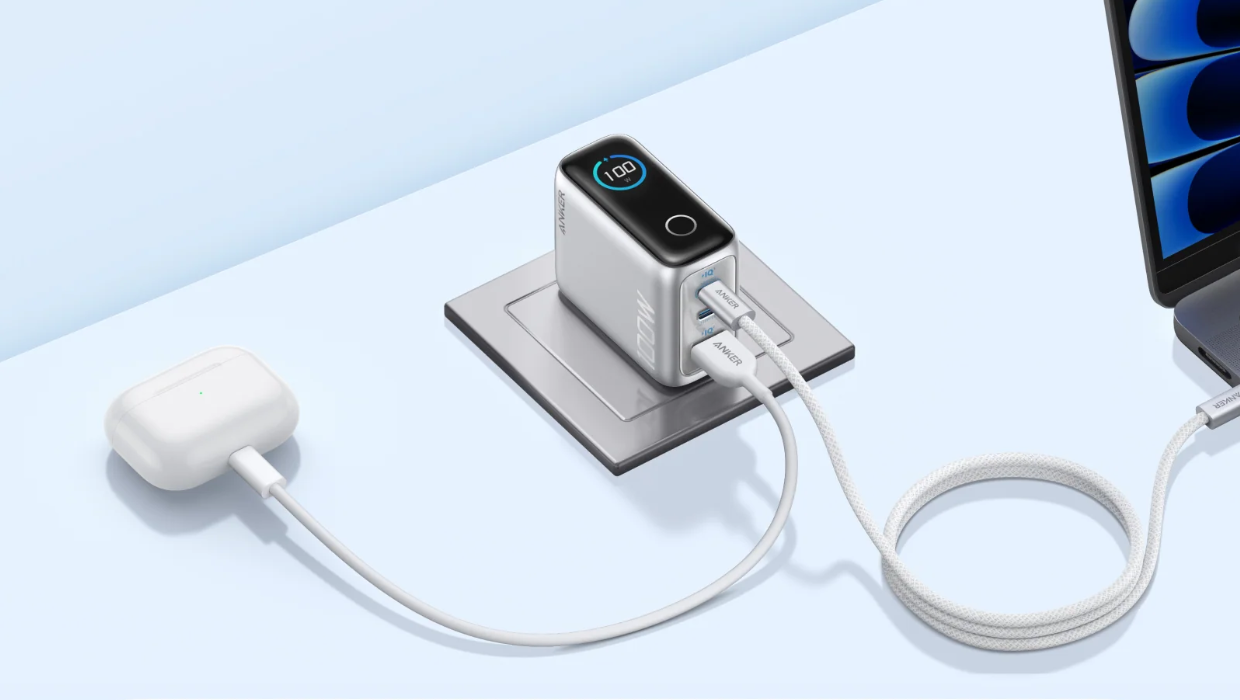 Harga Anker Smart Display B121B, Review, Charger GaN 100W Terbaik 2026, Fitur ActiveShield 3.0 Anker, Charger Laptop dengan Layar, Anker B121B 100W 3 Ports