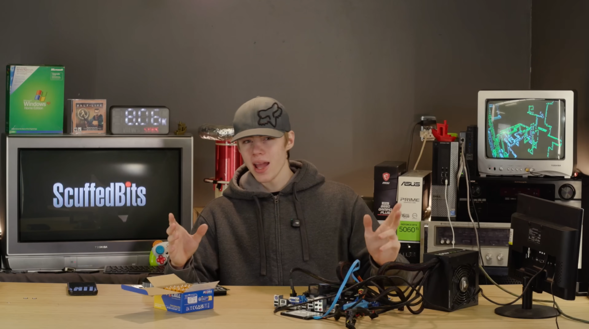 PC Pakai Baterai AA, Eksperimen ScuffedBits PC, Menyalakan PC Tanpa Listrik, Ketahanan Baterai AA untuk Komputer, DIY Power Supply Baterai AA