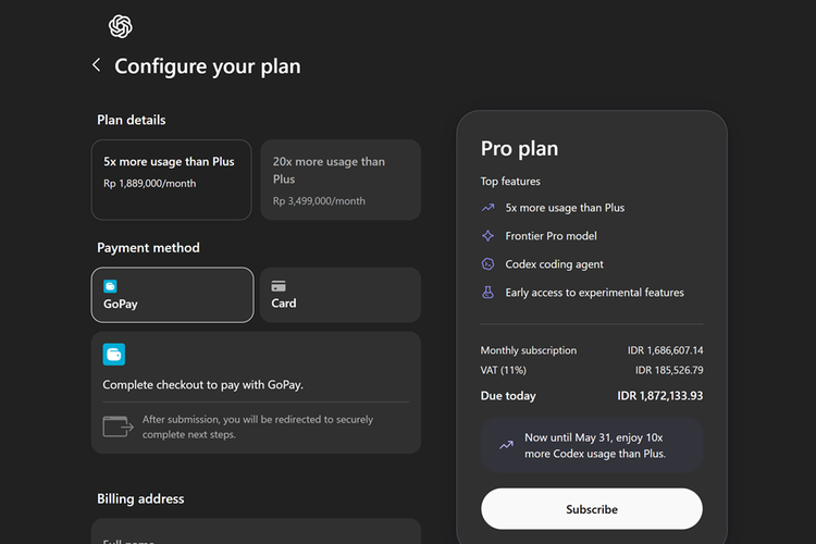 Harga ChatGPT Pro, ChatGPT Pro Murah, Langganan ChatGPT, OpenAI Codex, Harga ChatGPT Indonesia, Paket ChatGPT Pro, AI Coding, Anthropic Claude
