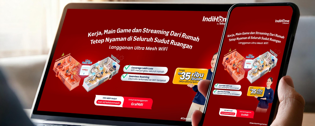 Telkomsel Ultra Mesh Wi-Fi Internet Stabil