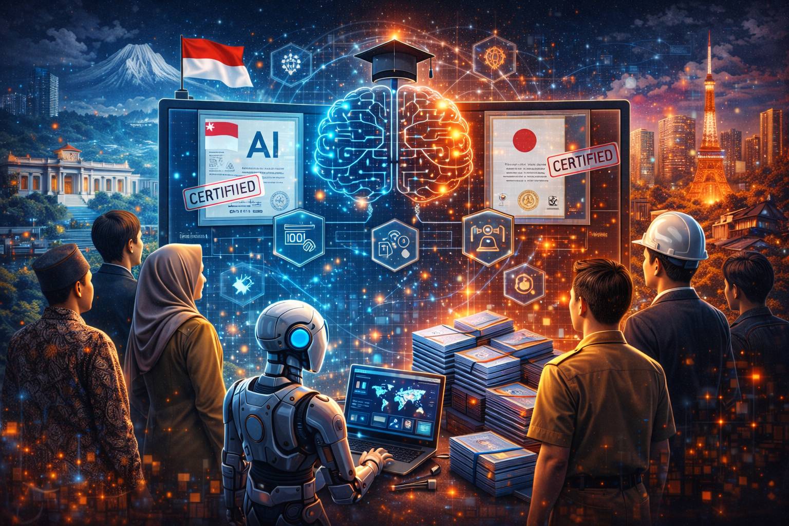 sertifikasi AI, talenta digital Indonesia, Japan Tech, Sertifkat Tech, Sagara Technology, IT Outsourcing, Artificial Intelligence (AI)