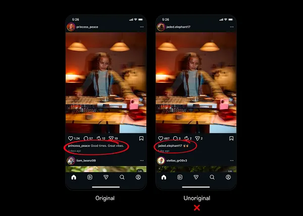 Algoritma Instagram terbaru, konten original Instagram, penalti akun aggregator, cara meningkatkan reach Instagram 2026