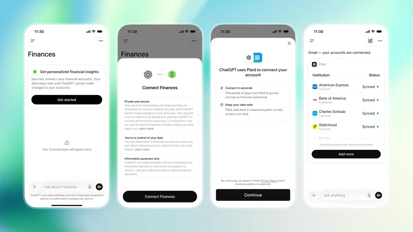 ChatGPT Personal Finance, fitur baru OpenAI, integrasi Plaid ChatGPT, GPT-5.5 keuangan, keamanan data OpenAI, AI perencana keuangan.
