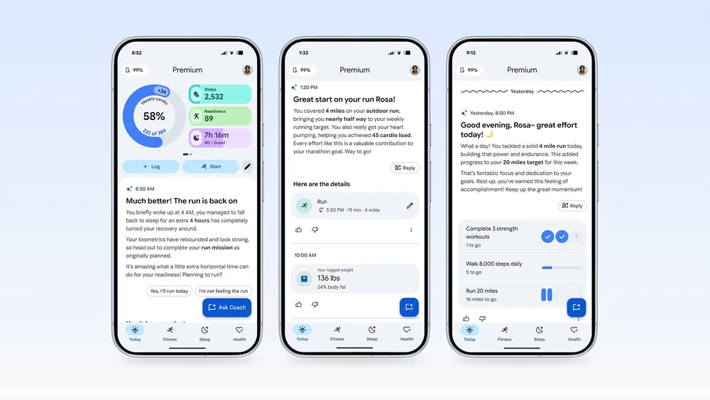 Google Health, Fitbit Air, rebranding Fitbit, Google Health Coach, langganan Google Health Premium, fitur AI Google Health, smartwatch Android.