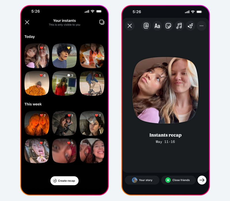 fitur baru instagram 2026, instagram instants, update DM instagram, foto tanpa filter instagram, cara pakai instants IG, aplikasi instants.