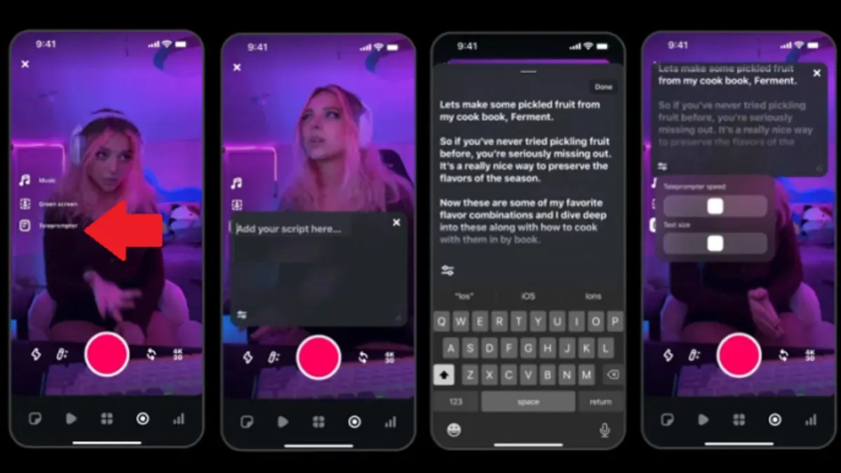 Instagram Teleprompter