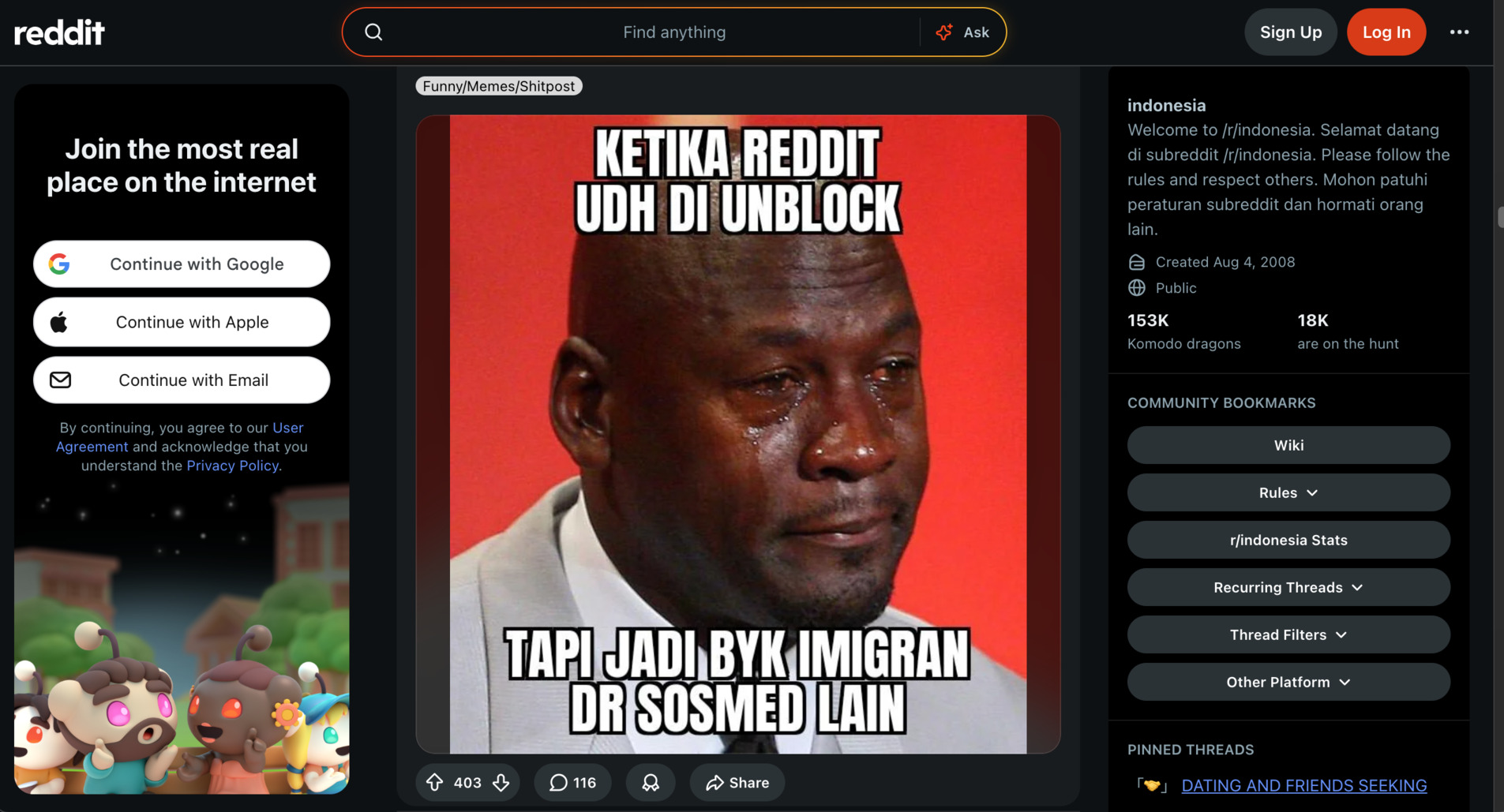 reddit bisa diakses lagi