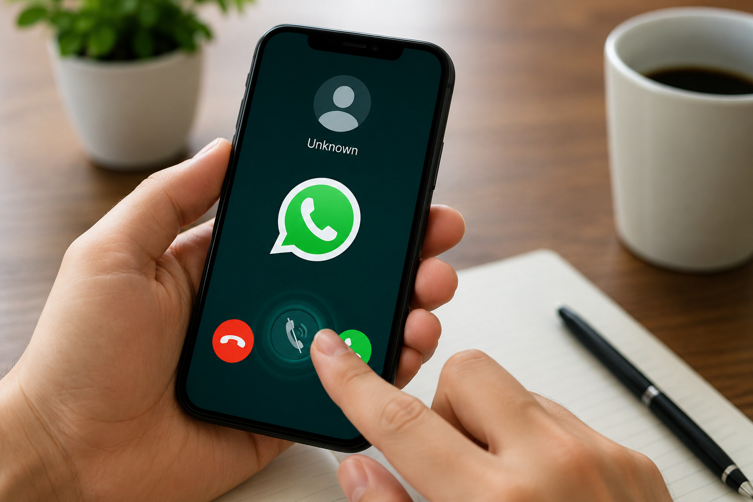 cara silent telepon WhatsApp