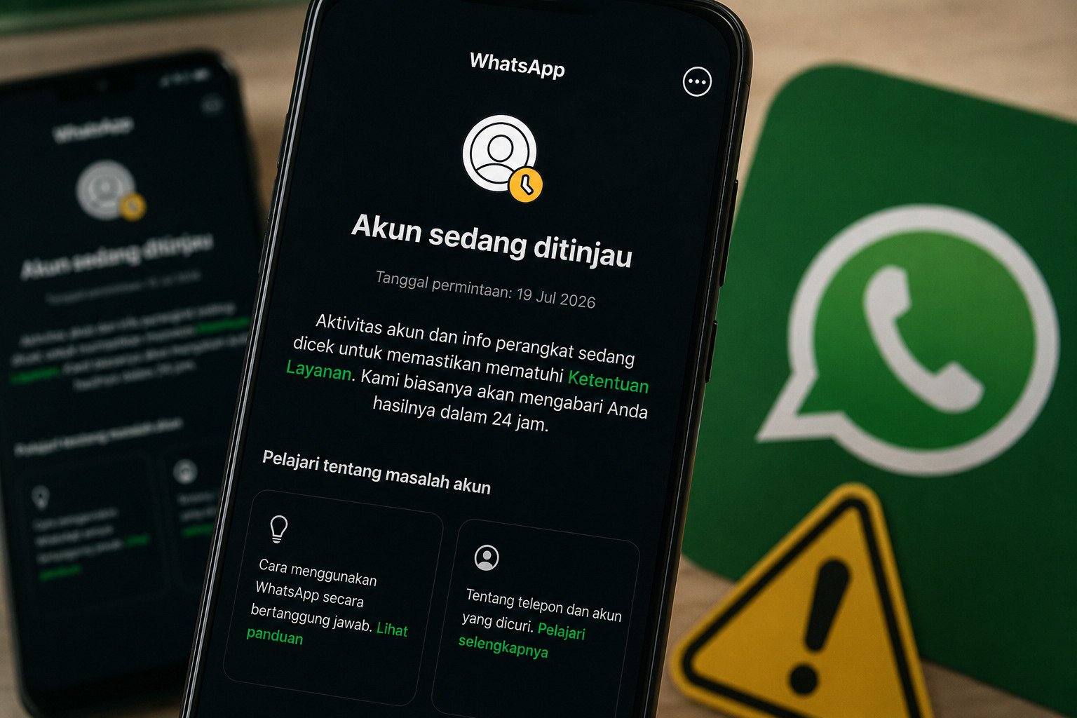akun WhatsApp tiba-tiba diblokir