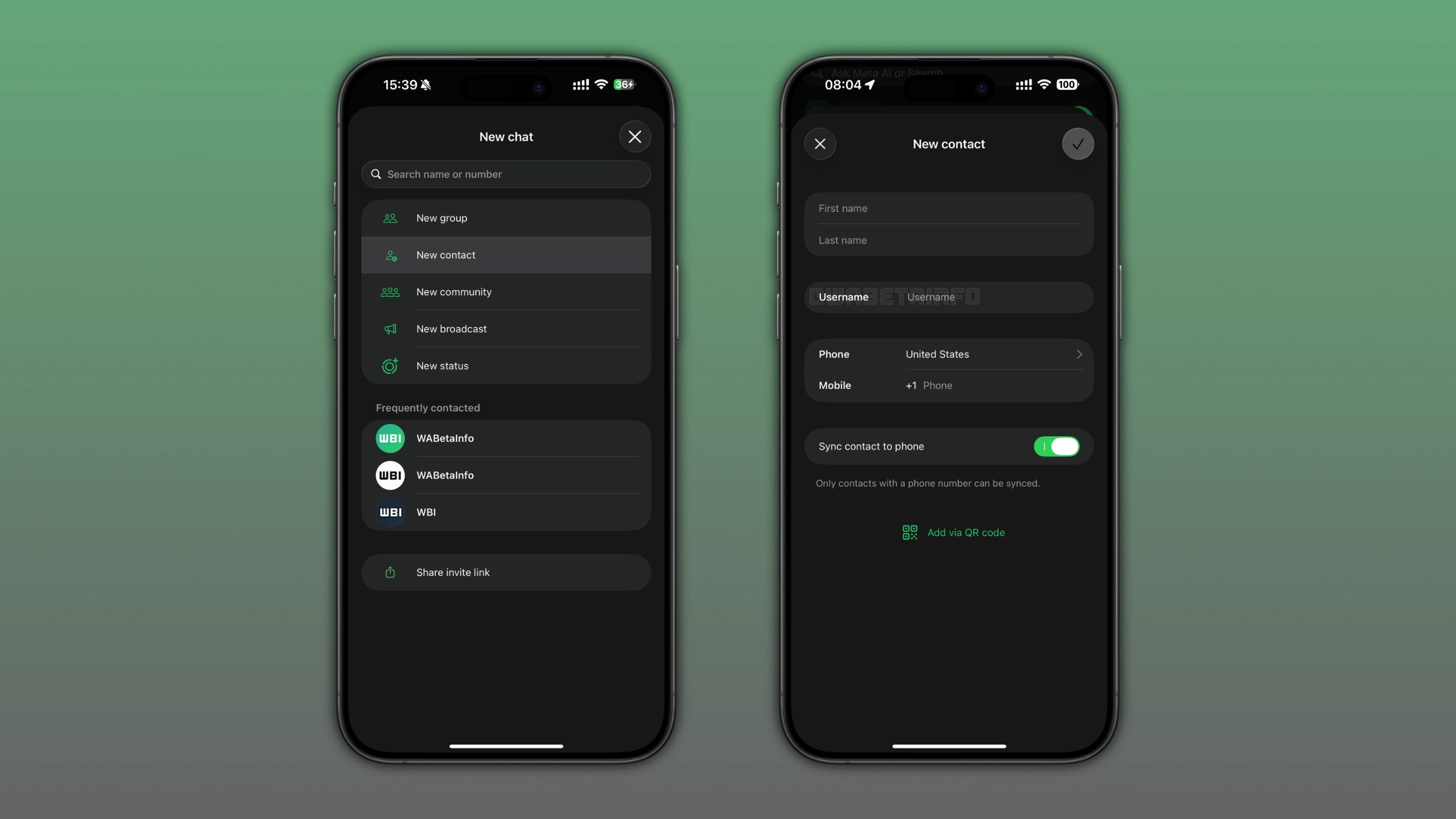 username WhatsApp
