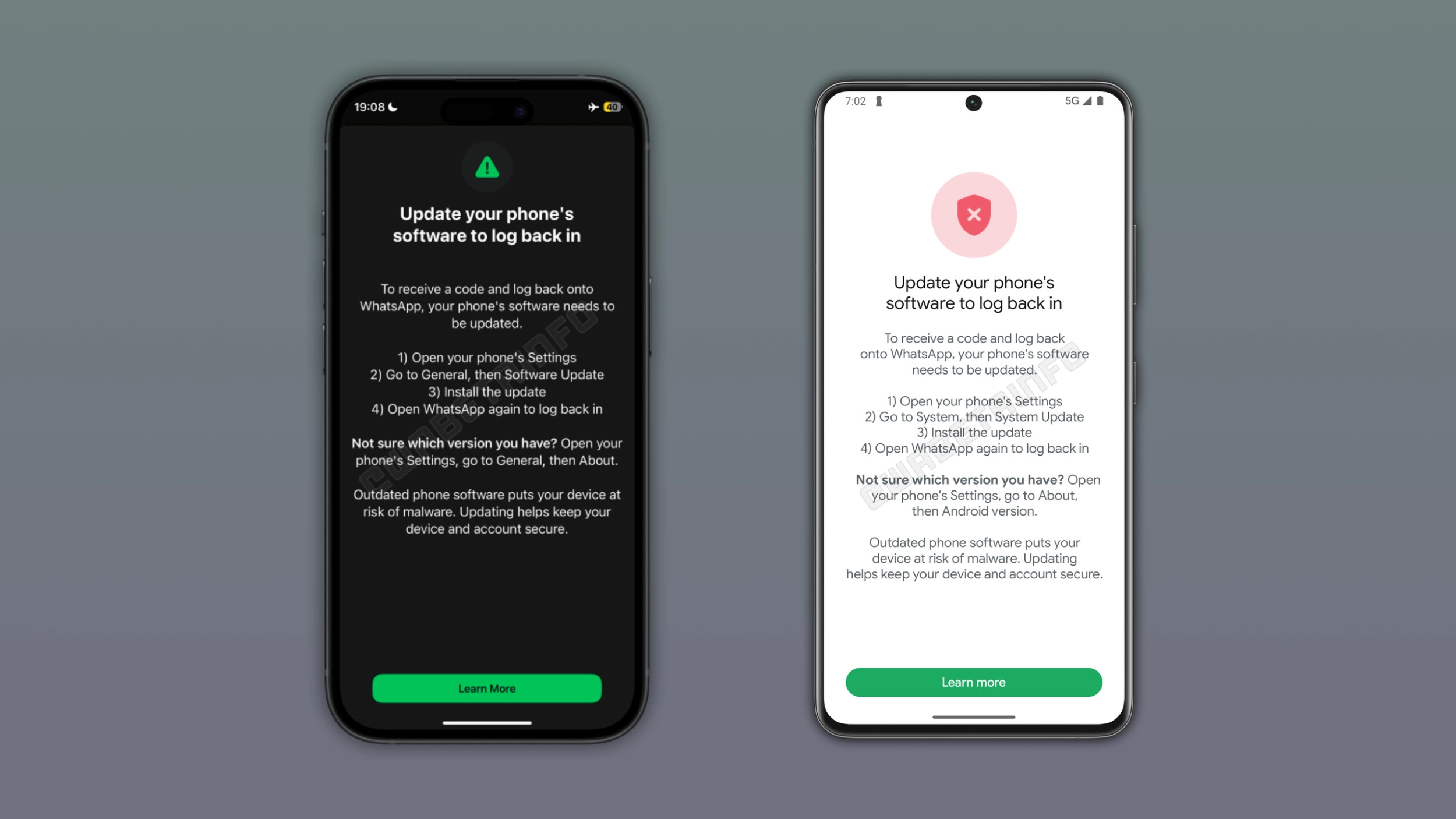 WhatsApp blokir login HP lama